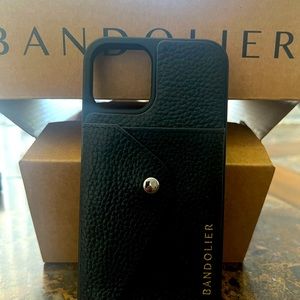 Bandolier iphone 11 Pro case with pocket for cash or cards